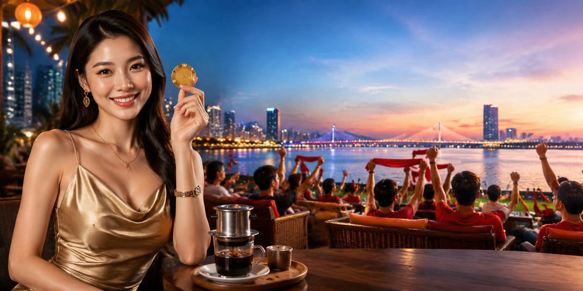 Người dùng VIP tại Đà Nẵng sử dụng nền tảng casino trực tuyến trong quán cà phê